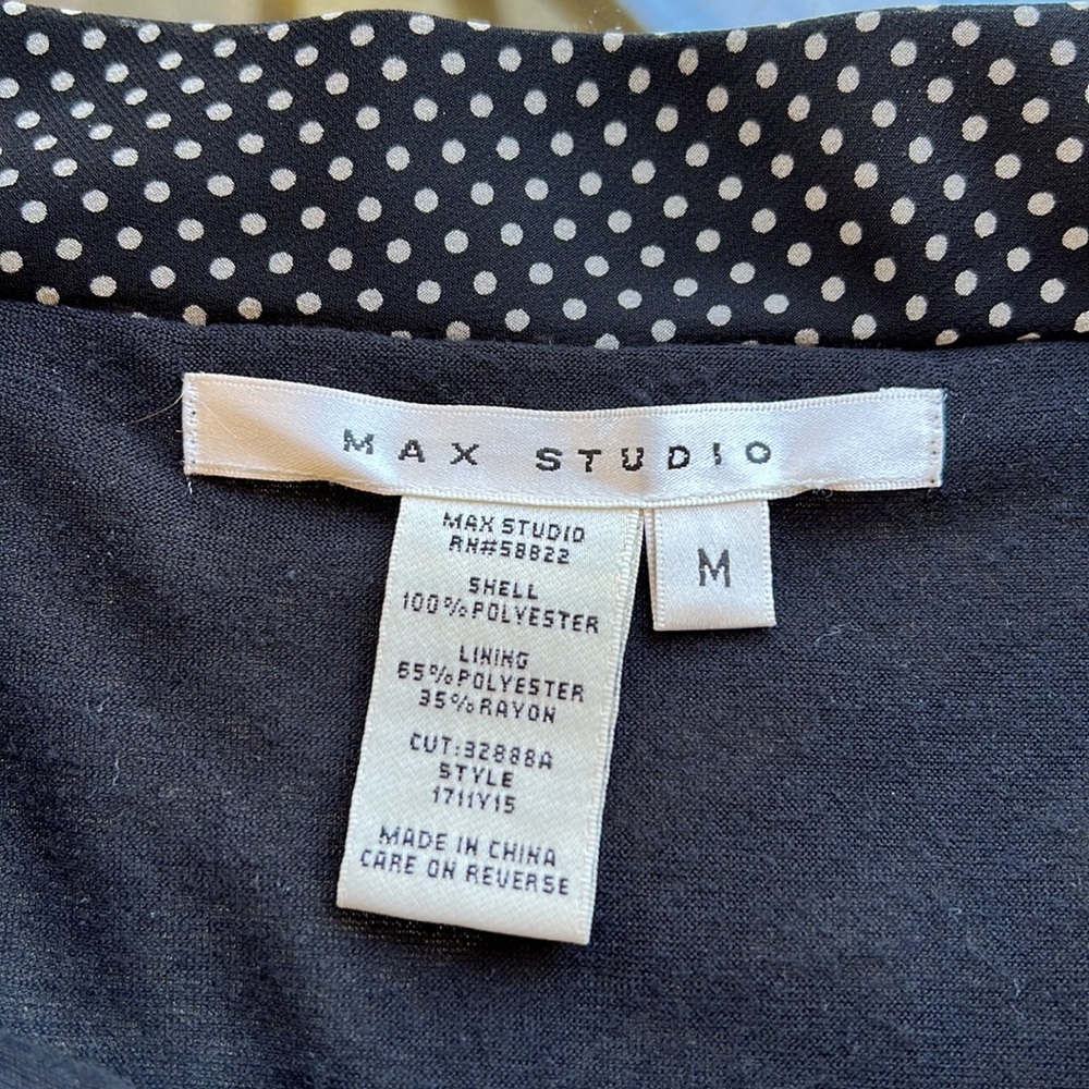 Max Studio women’s polka dot miniskirt blk&white fully lined medium - Picture 7 of 17